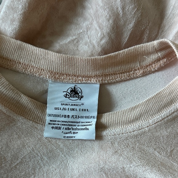 Walt Disney World Velour Embroidered Flower Spirit Jersey 🌼 🪴 ☀️ - Picture 3 of 9
